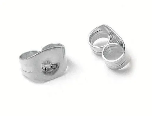 10ct Gold Earring Backs in White Gold