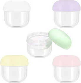 5 Pcs 20ml Small Travel Containers - Compact Size for Creams, Lotions, Makeup - Essential for Travel