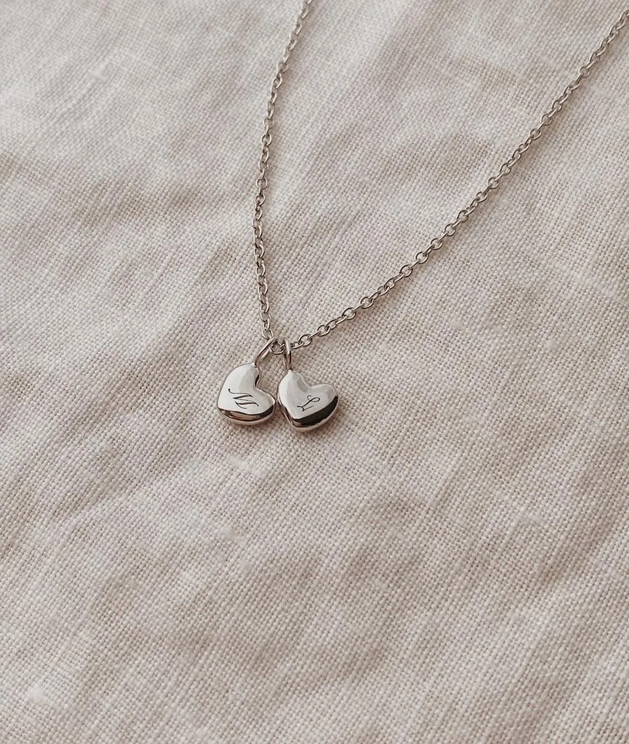 A Set of Tiny Hearts necklace