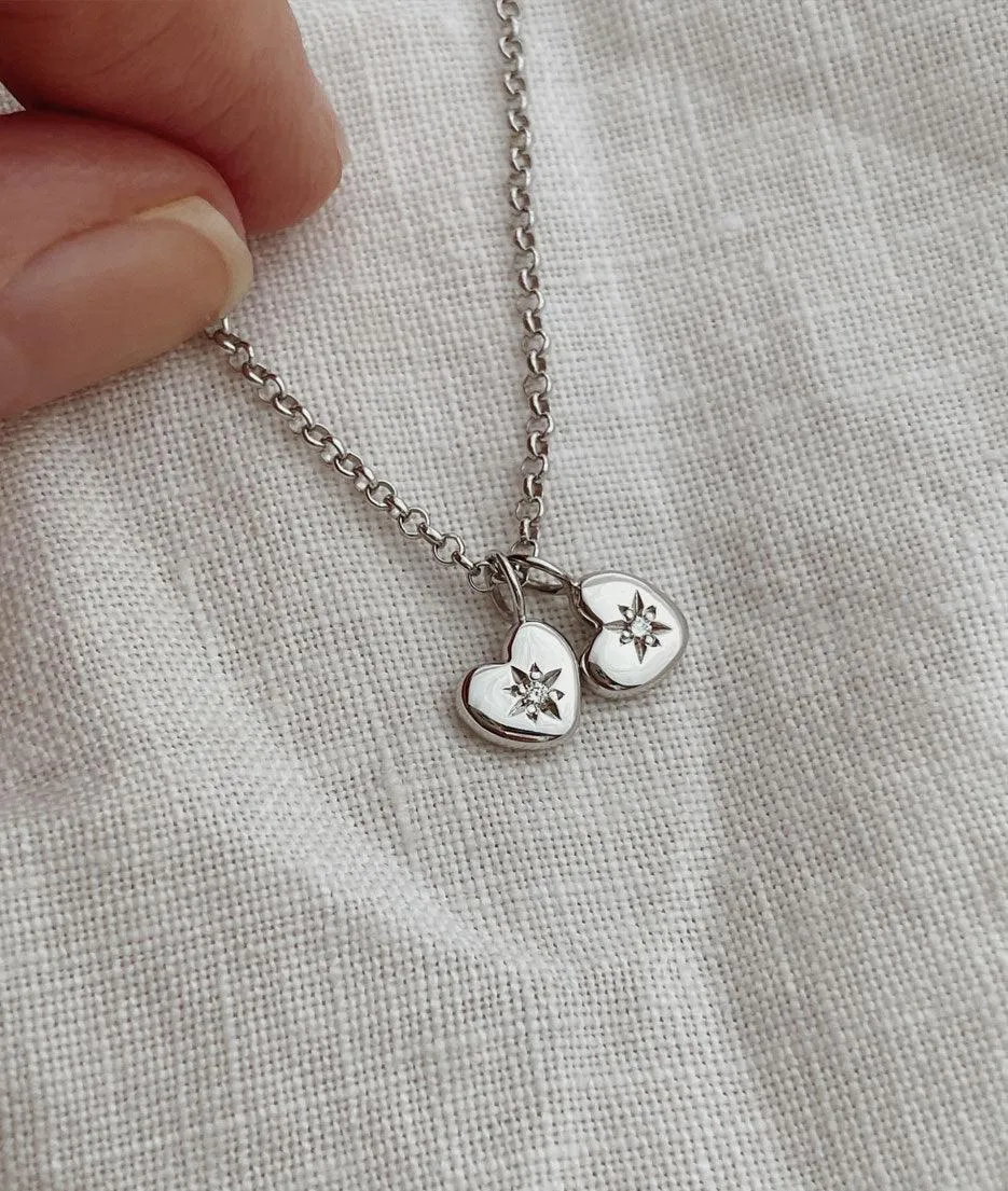 A Set of Tiny Hearts necklace