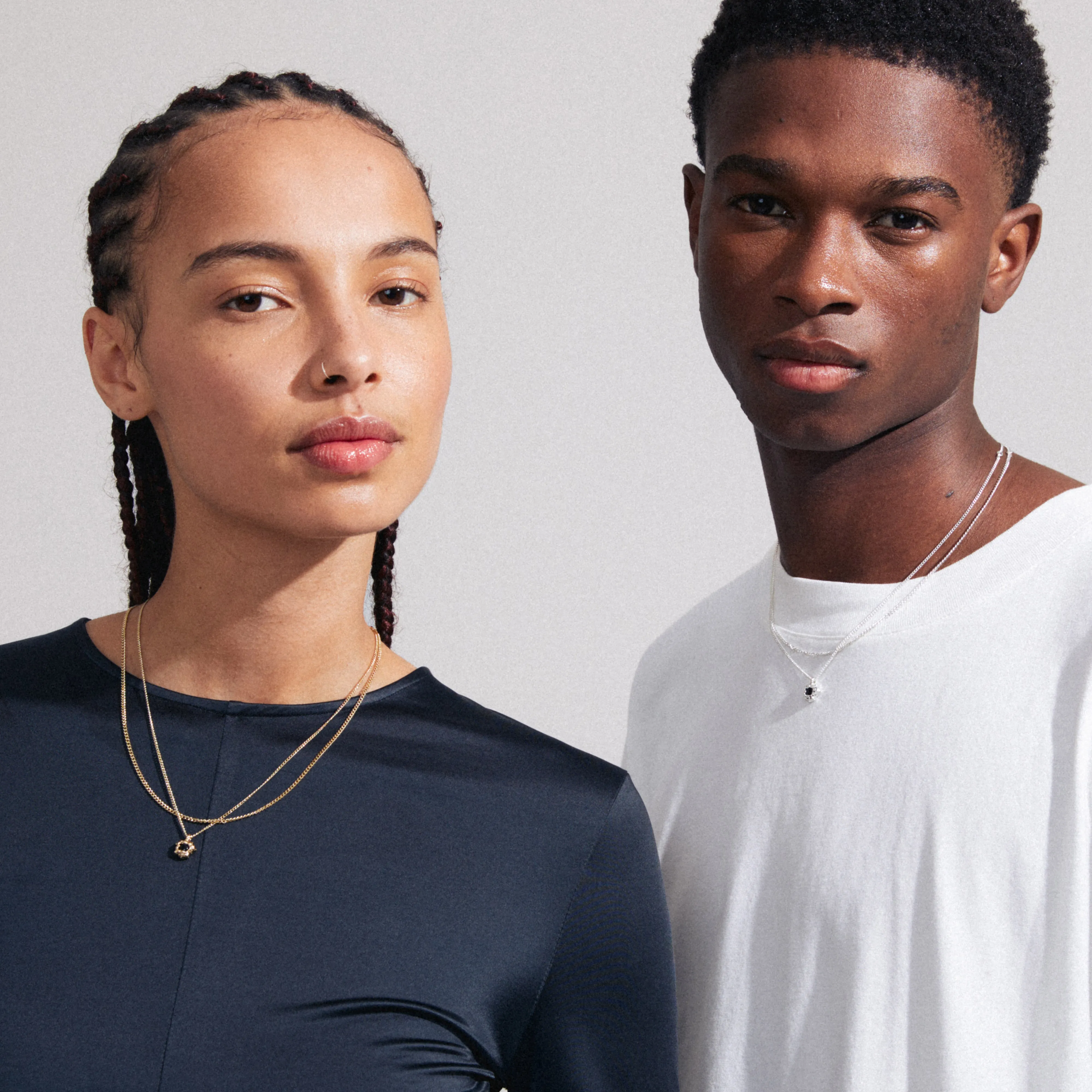 ACT recycled necklace 2-in-1 gold-plated