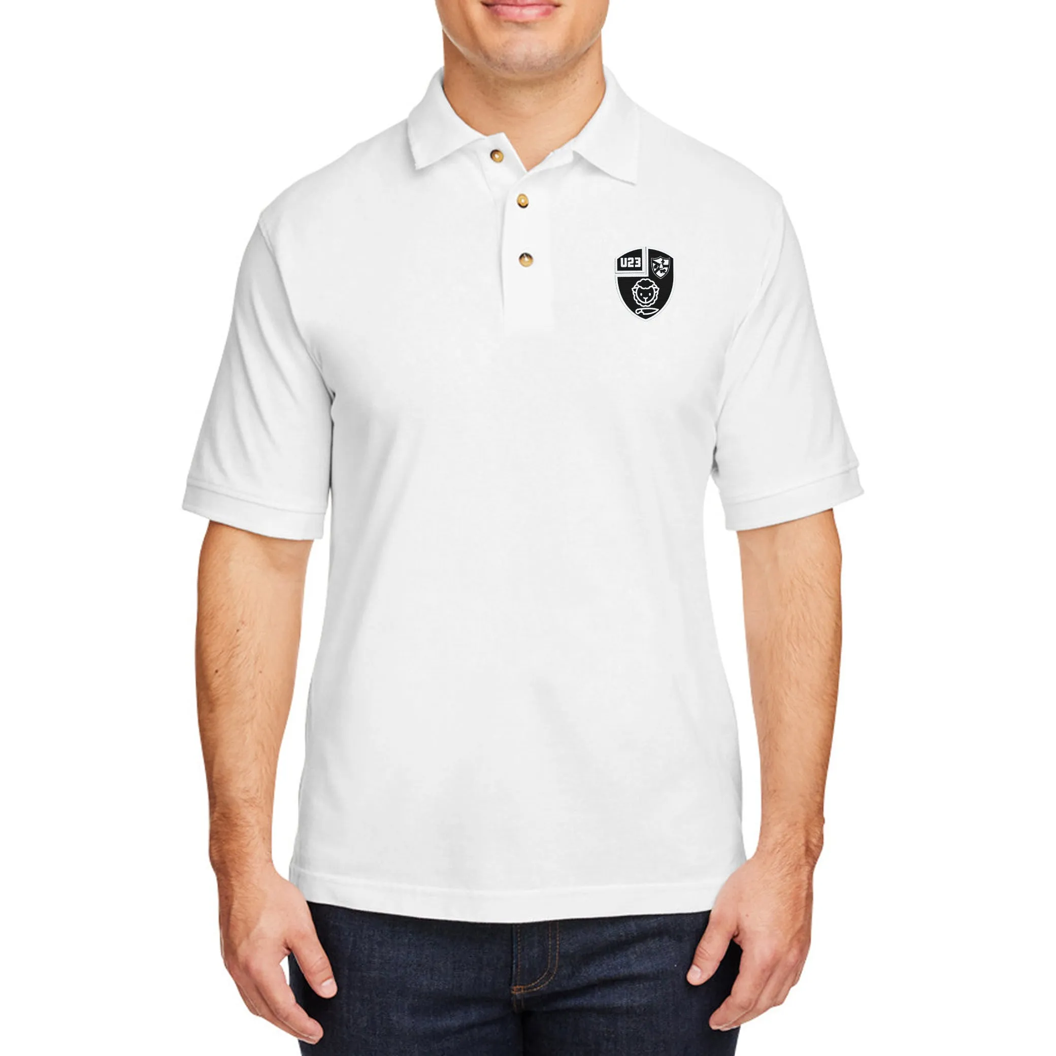 Black & Blue U23 Cotton Polo