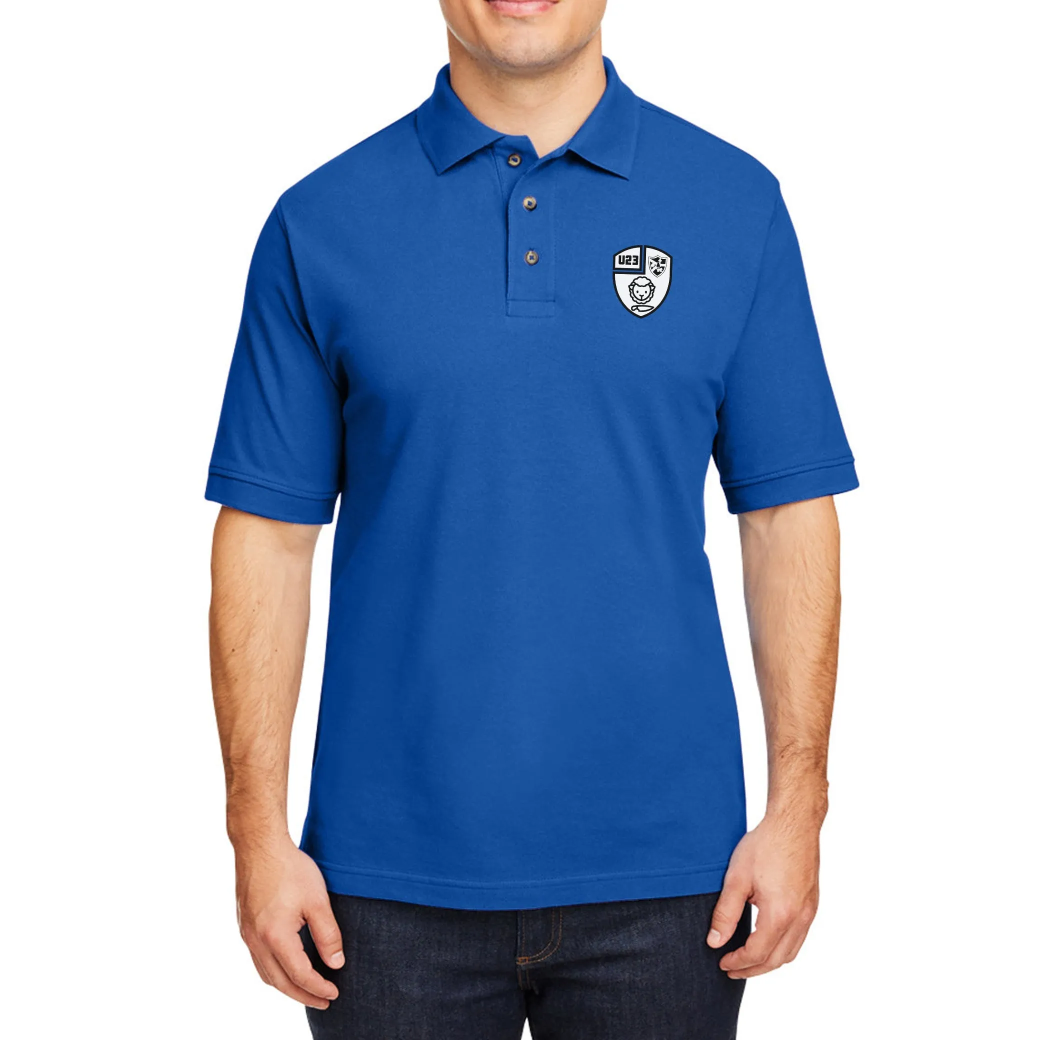 Black & Blue U23 Cotton Polo