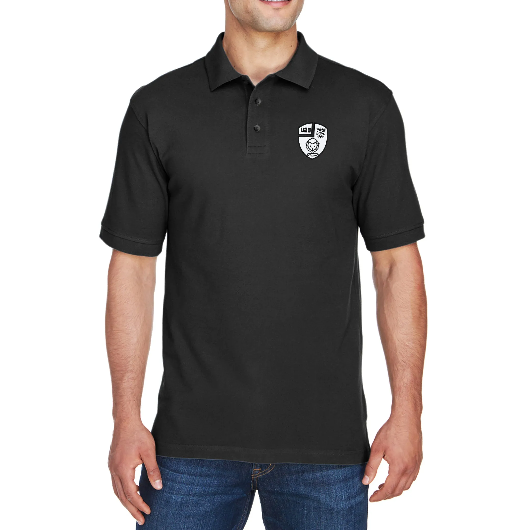 Black & Blue U23 Cotton Polo