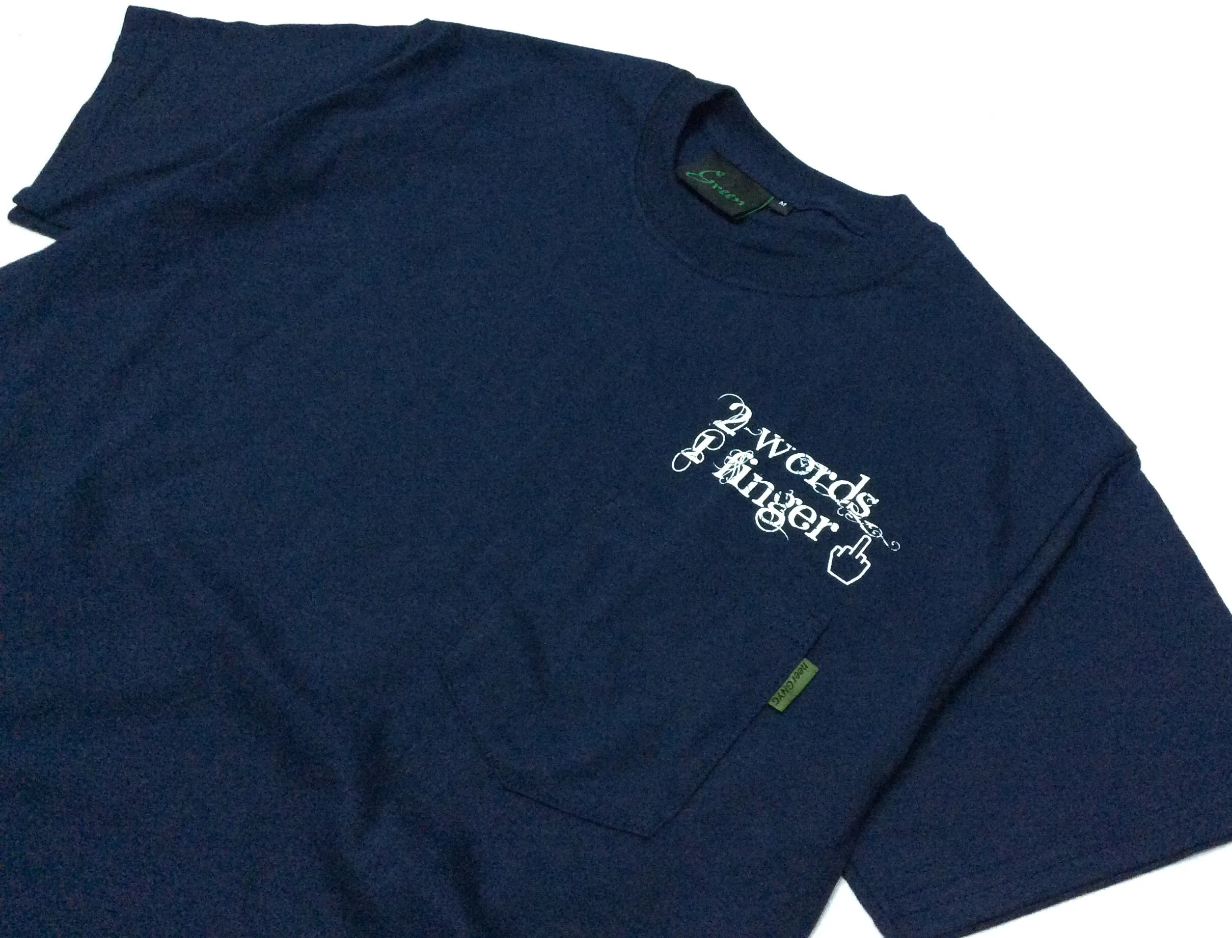 Green Finger S/S Pocket Tee Navy