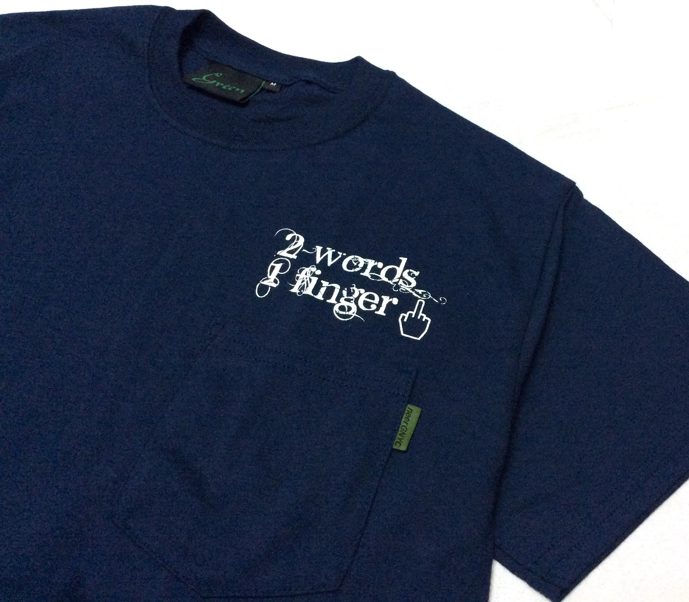 Green Finger S/S Pocket Tee Navy