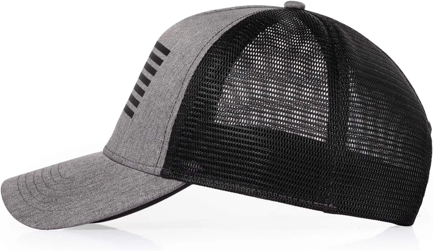 Oversize XXL American Flag Trucker Hat Sport Snapback Hat, Large Size Breathable Mesh Baseball Cap for Men Big Head