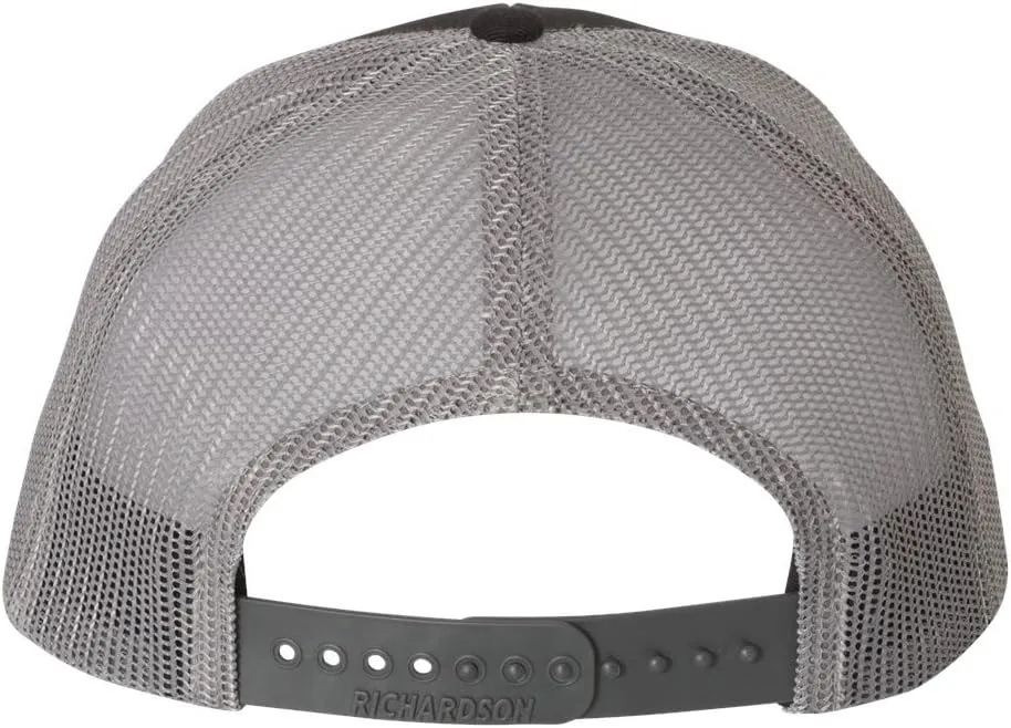 Peterbilt Truck Logo Side Panel Laser Engraved Leather Patch Richardson 112 Snapback Trucker Hat Cap