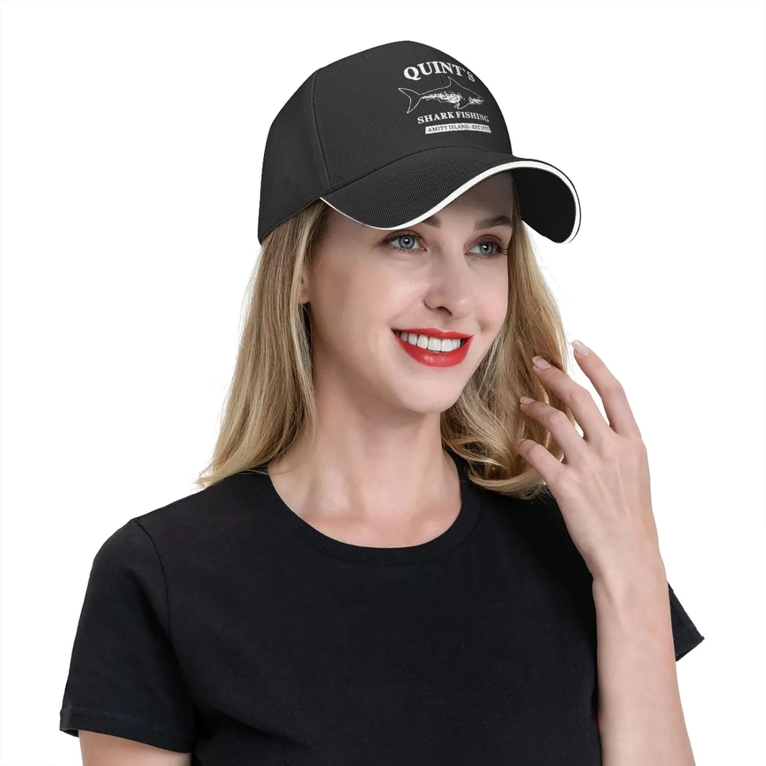 Quints Shark Fishing Amity Island EST 1975 Hat for Men Baseball Hat Adjustable Hat