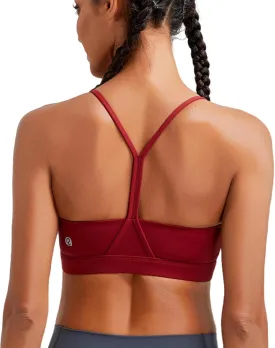 RUNNING GIRL Sports Bras for Women,Y-Back Medium Support Workout Sports Bra Padded Racerback Supportive Bras Push up