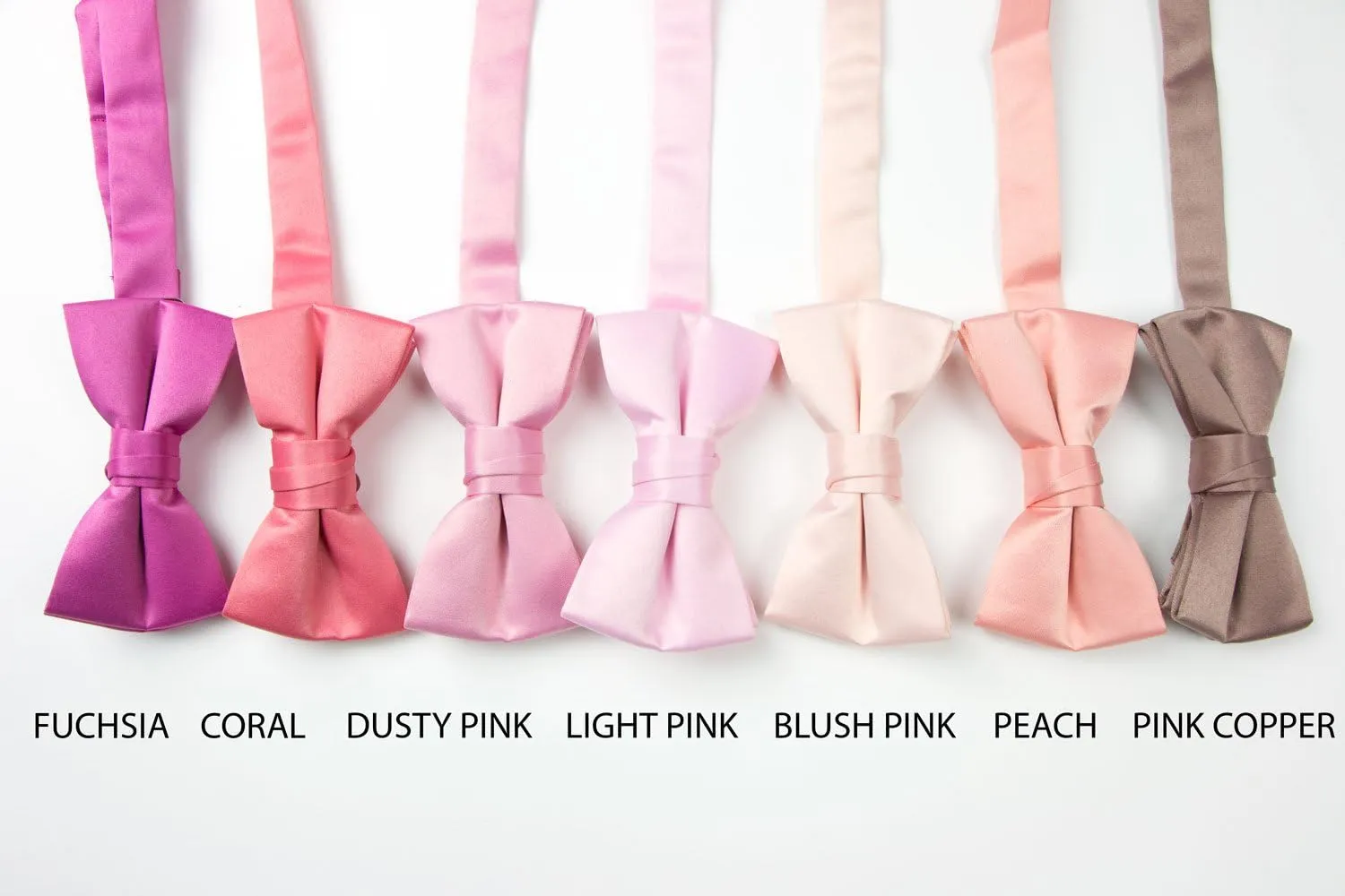 Spring Notion Boys' Pre-Tied Banded Satin Bow Tie, Optional Gift Box