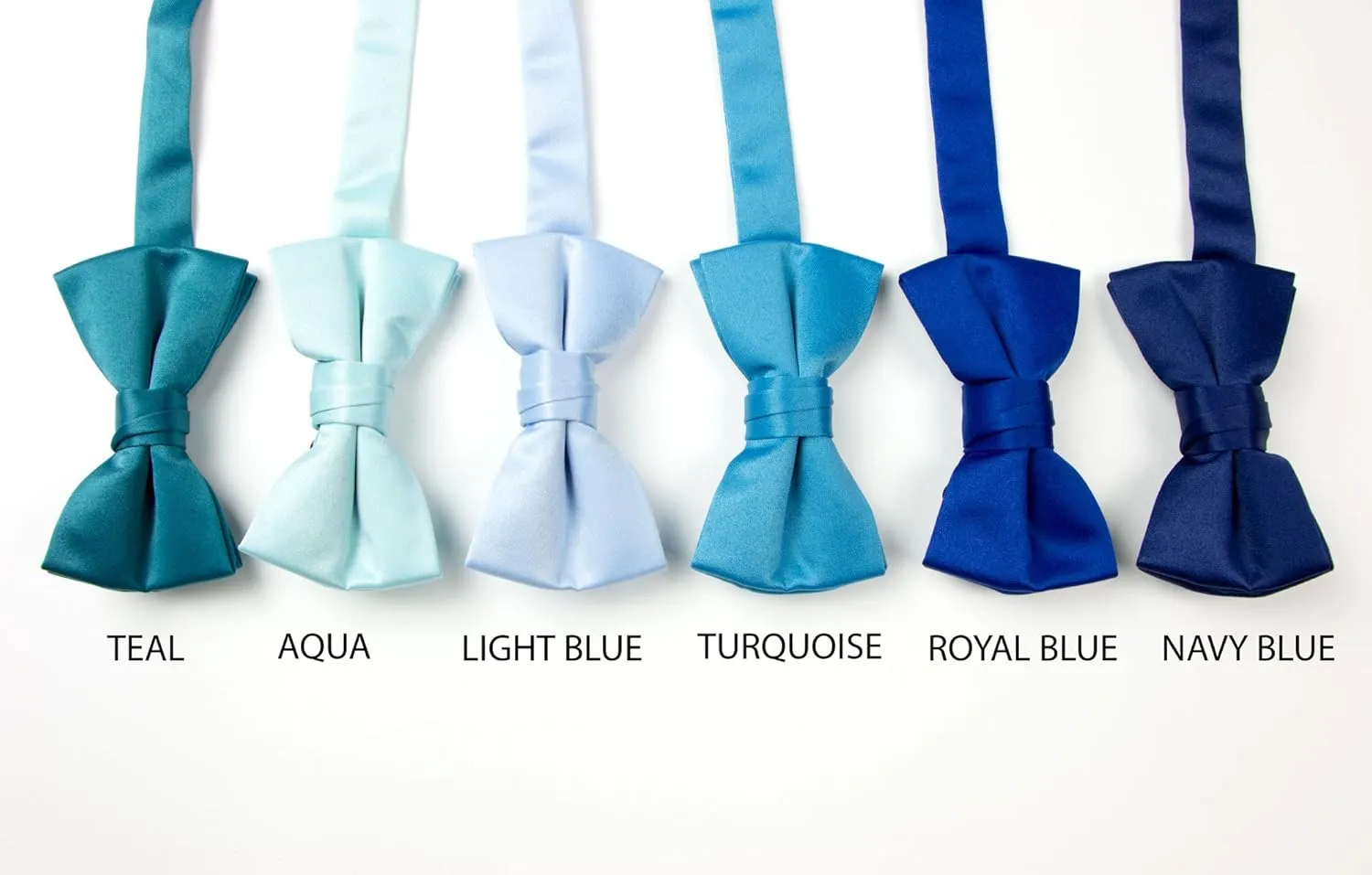Spring Notion Boys' Pre-Tied Banded Satin Bow Tie, Optional Gift Box