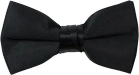 Spring Notion Boys' Pre-Tied Banded Satin Bow Tie, Optional Gift Box