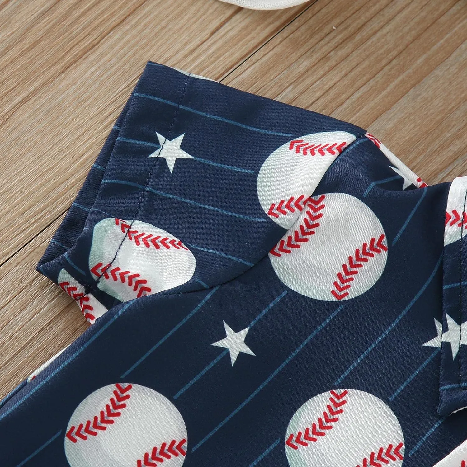 Youth Boys Baseball Prints Polo Tshirt Toddler Gentleman Tops Summer Outwear Child Cotton Sports Athletic Cute Blouse